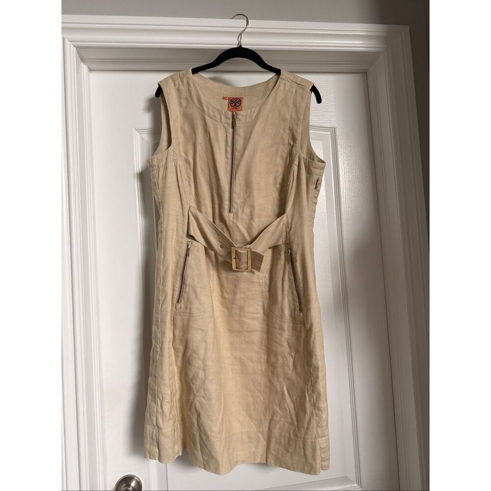 Vintage Tory Burch Belted Size 12 Sheath Dress